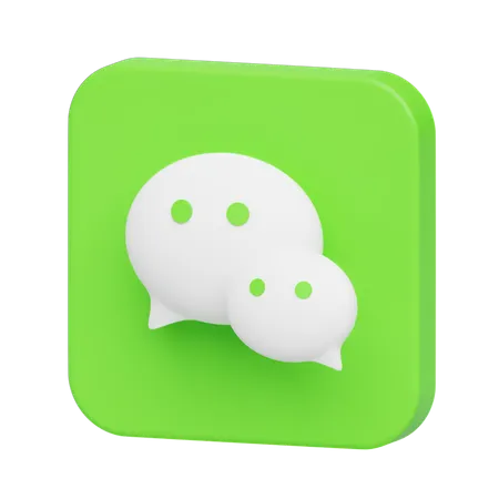 Free Wechat  3D Logo