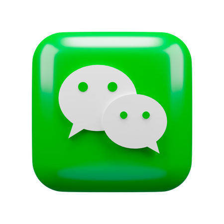 Free WeChat  3D Icon