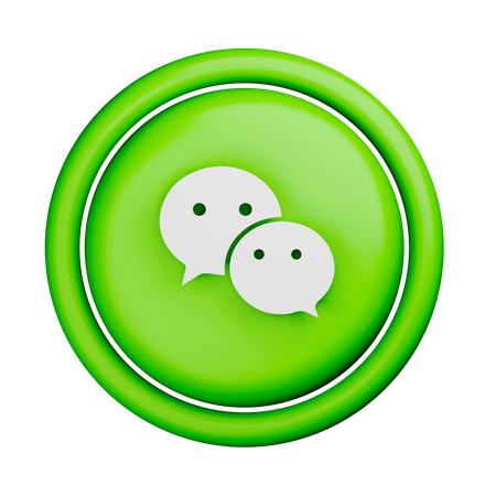 Free Wechat Logo  3D Icon