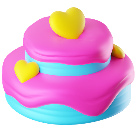 Free Wedding Cake 3D Icon