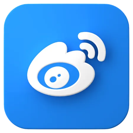 Free Weibo  3D Icon