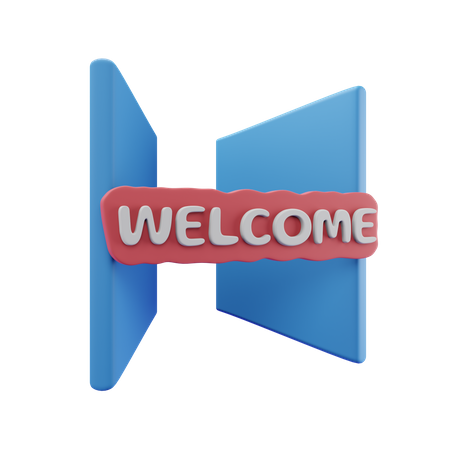 Free Welcome  3D Icon