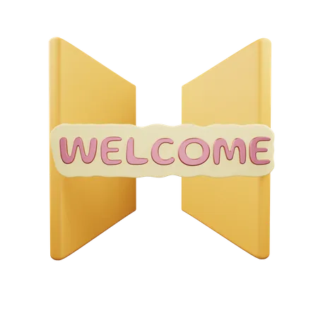 Free Welcome  3D Illustration