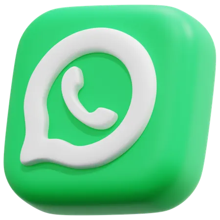 Free Whatsapp  3D Icon