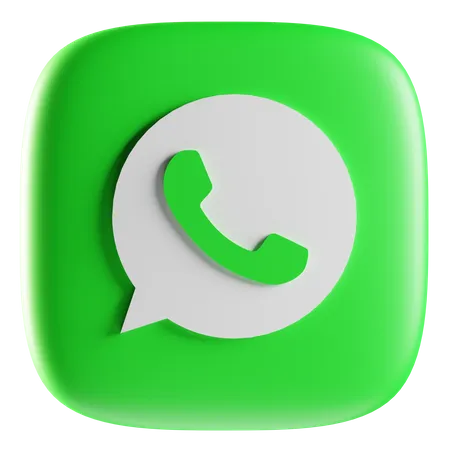 Free Whatsapp  3D Icon