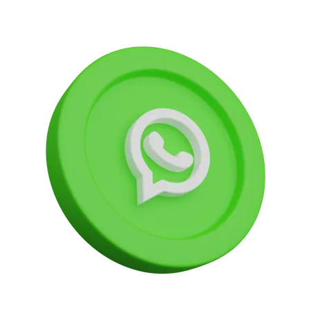 Free Whatsapp  3D Logo