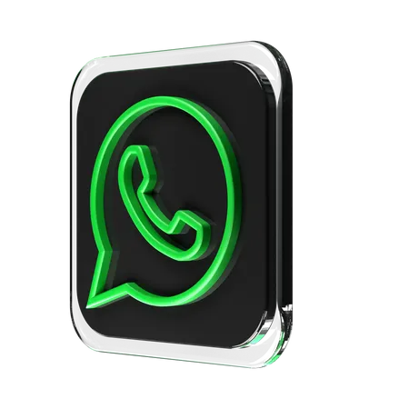 Free Whatsapp  3D Logo