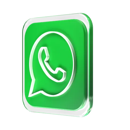 Free Whatsapp  3D Logo