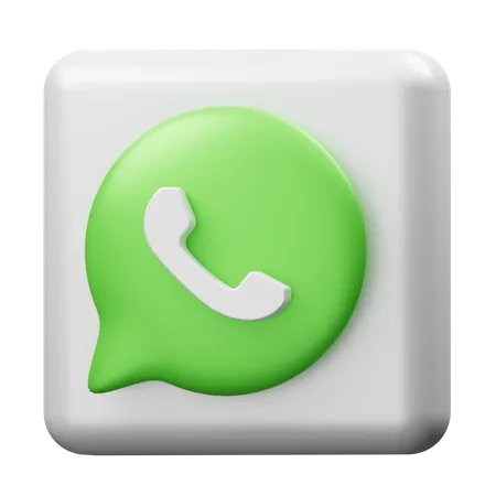 Free Whatsapp  3D Logo