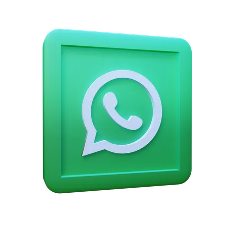 Free Whatsapp  3D Logo