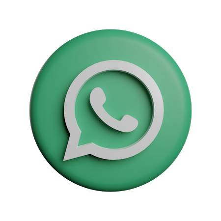 Free Whatsapp  3D Logo