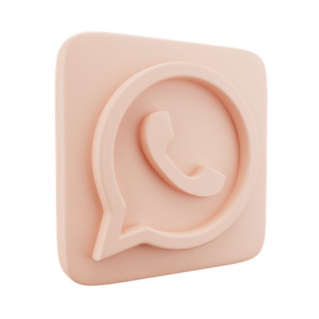 Free Whatsapp  3D Icon