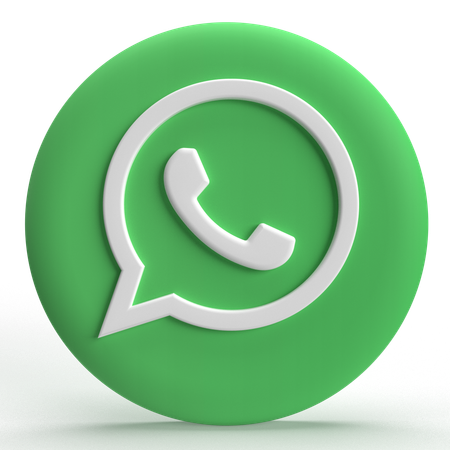 Free WhatsApp ロゴ  3D Icon
