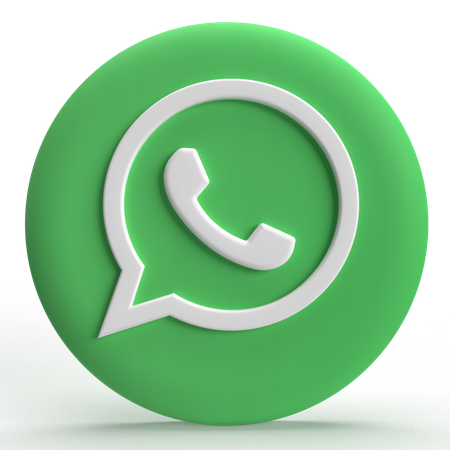 Free Whatsapp Logo  3D Icon