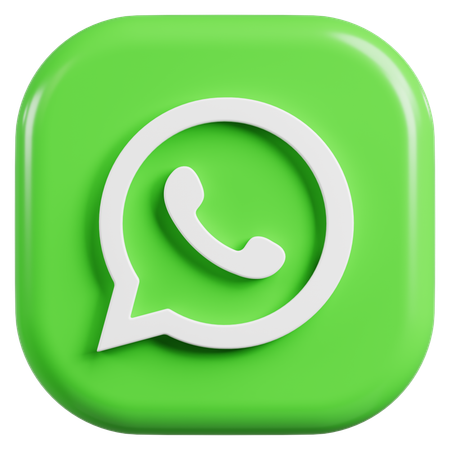 Free WhatsApp Logo  3D Icon