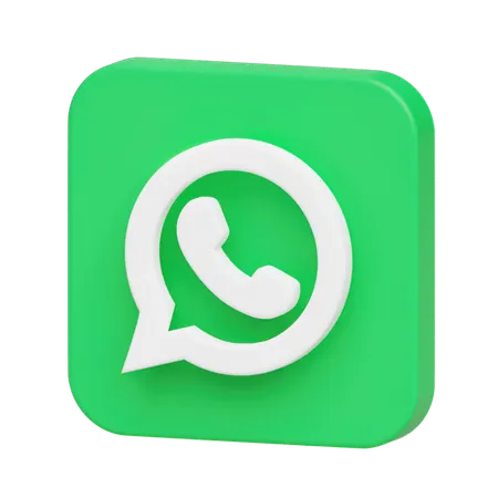Free Whatsapp Logo  3D Illustration