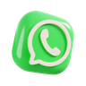 3d whatsapp logo logo