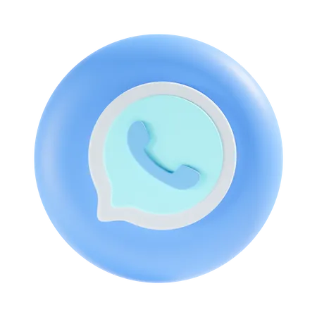 Free Whatsapp Logo  3D Icon