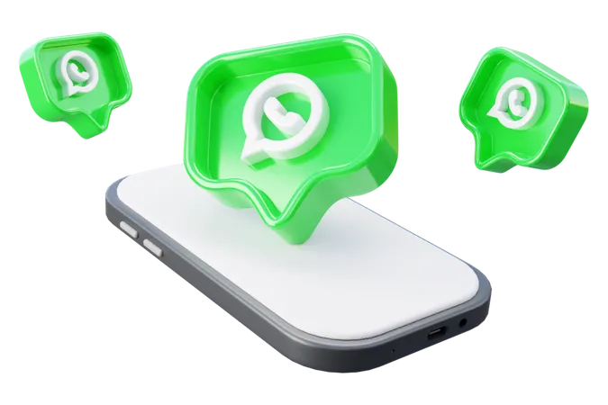 Free Whatsapp marketing  3D Icon