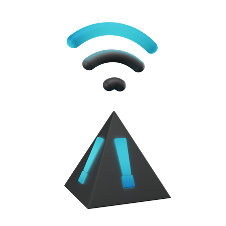 Free Wifi Tower  3D Illustration