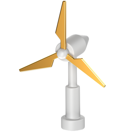Free Wind Turbine  3D Icon
