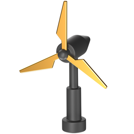 Free Wind Turbine  3D Icon