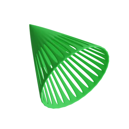 Free Wireframe Cone 3D Icon