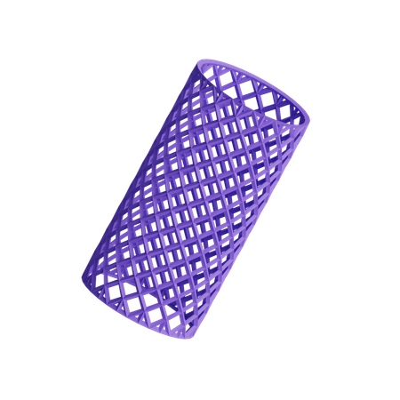 Free Wireframe Cylinder  3D Icon