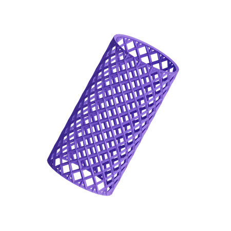 Free Wireframe Cylinder  3D Icon