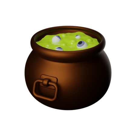 Free Witch Pot  3D Icon