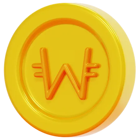 Free Won sud-coréen  3D Icon