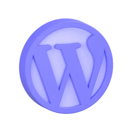 Free Wordpress-1  3D Icon