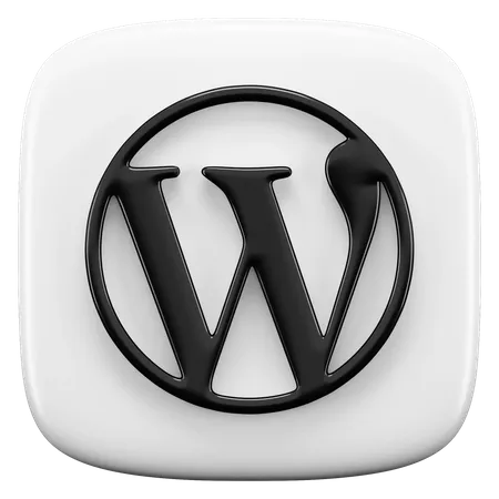 Free WordPress  3D Icon