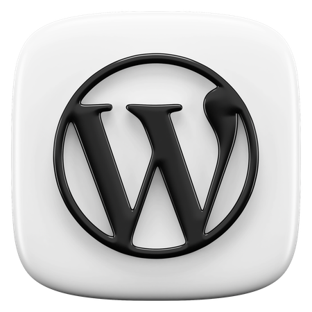 Free WordPress  3D Icon