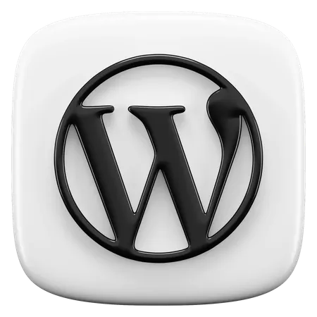 Free WordPress  3D Icon