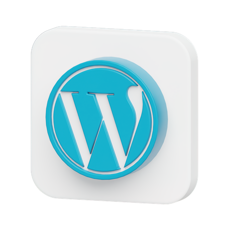 Free WordPress-Logo  3D Logo