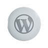 3d wordpress logo