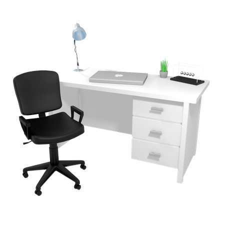 Free Working Desk  3D Icon