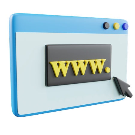 Free Www  3D Icon