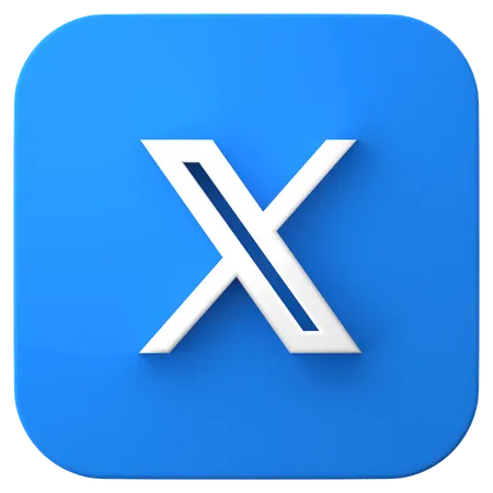 Free X  3D Icon