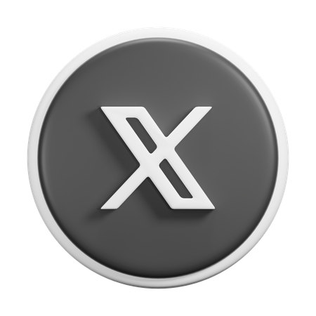 Free X  3D Icon