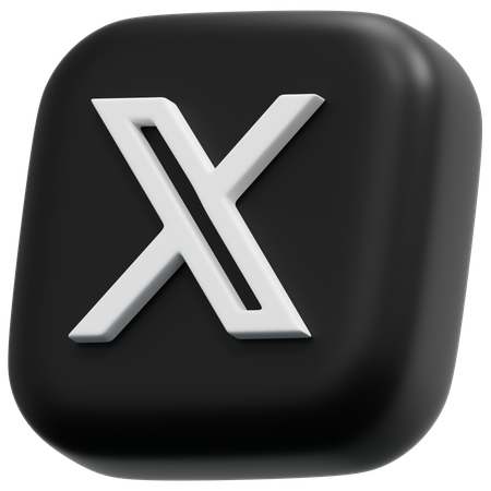 Free X  3D Icon