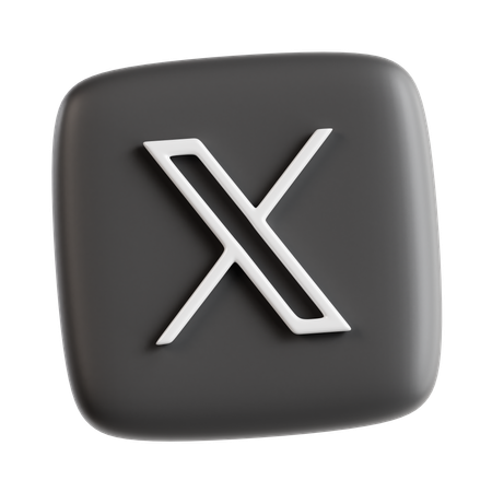 Free X  3D Icon