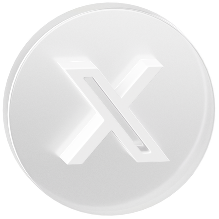 Free X  3D Icon