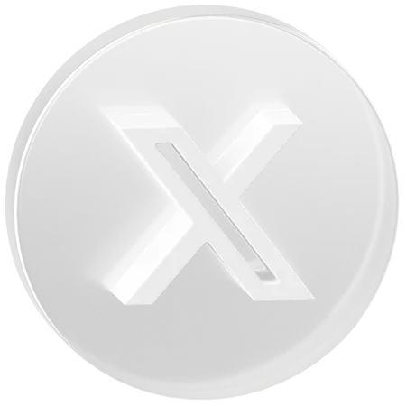 Free X  3D Icon