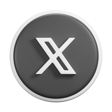 Free X  3D Icon