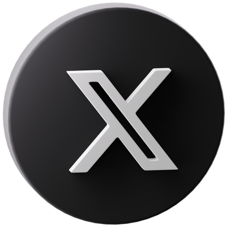 Free X  3D Icon