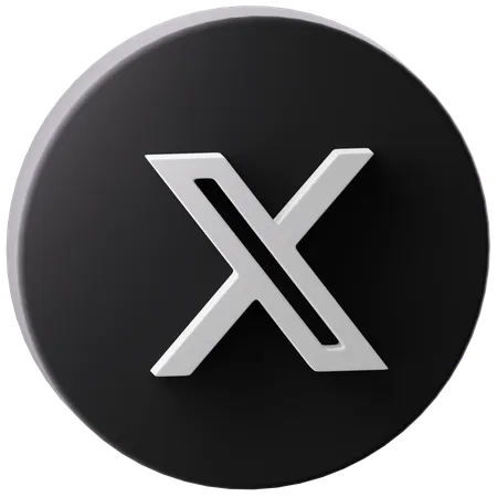 Free X  3D Icon