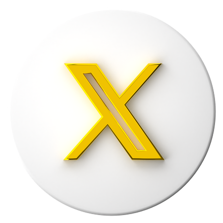 Free X  3D Icon