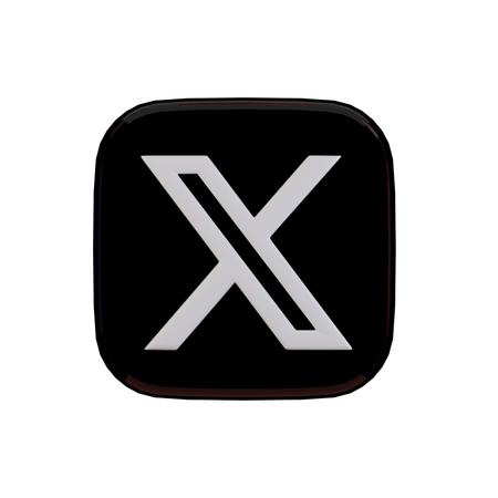 Free X  3D Icon